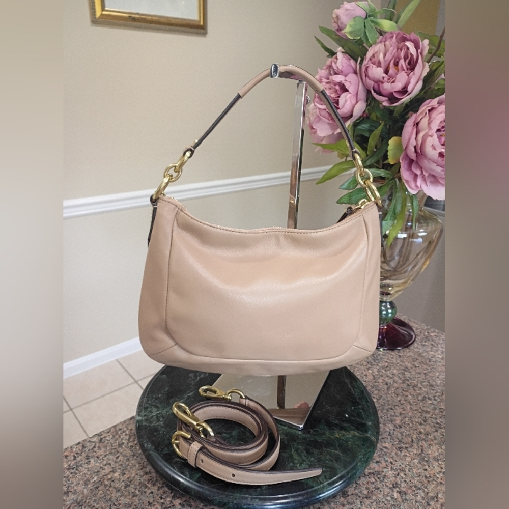 Coach Kirsten tan med leather shoulder bag - Picture 12 of 17